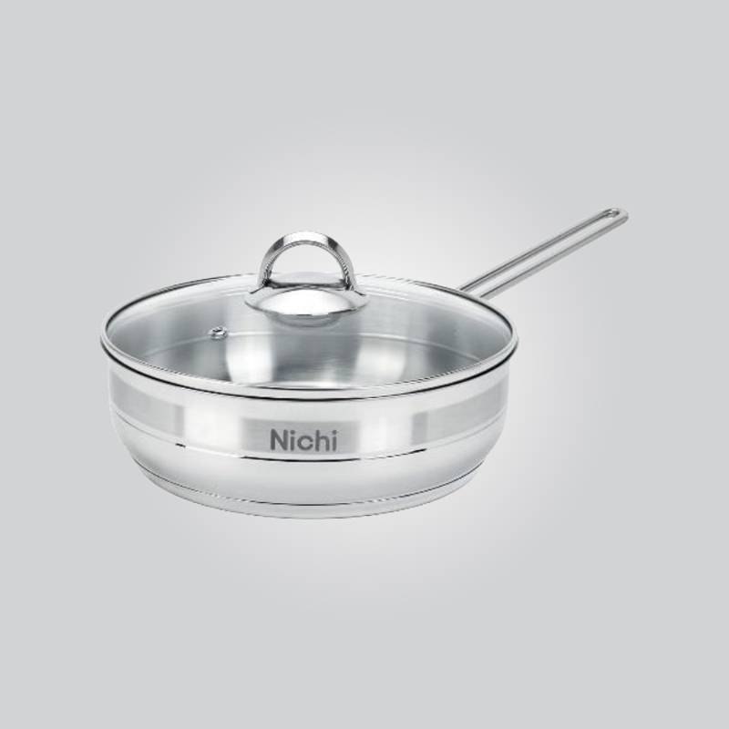 تابه تک دسته استیل نیچی سایز 24